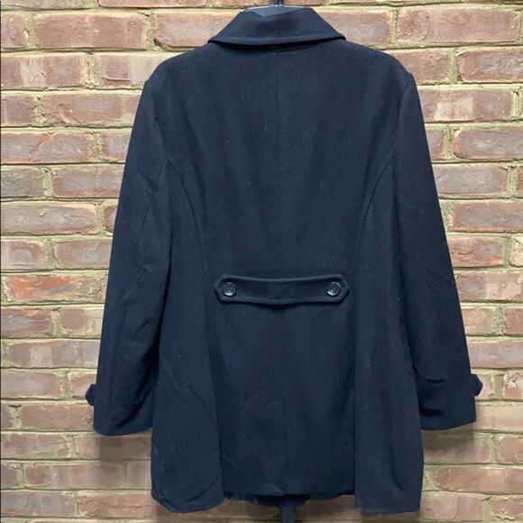 St John’s Bay Black Wool Coat Size XXL - Picture 3 of 10